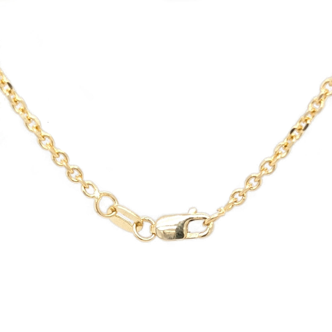 White Burmese Jadeite Fish in 14kt Yellow Gold by Mason Kay Jade