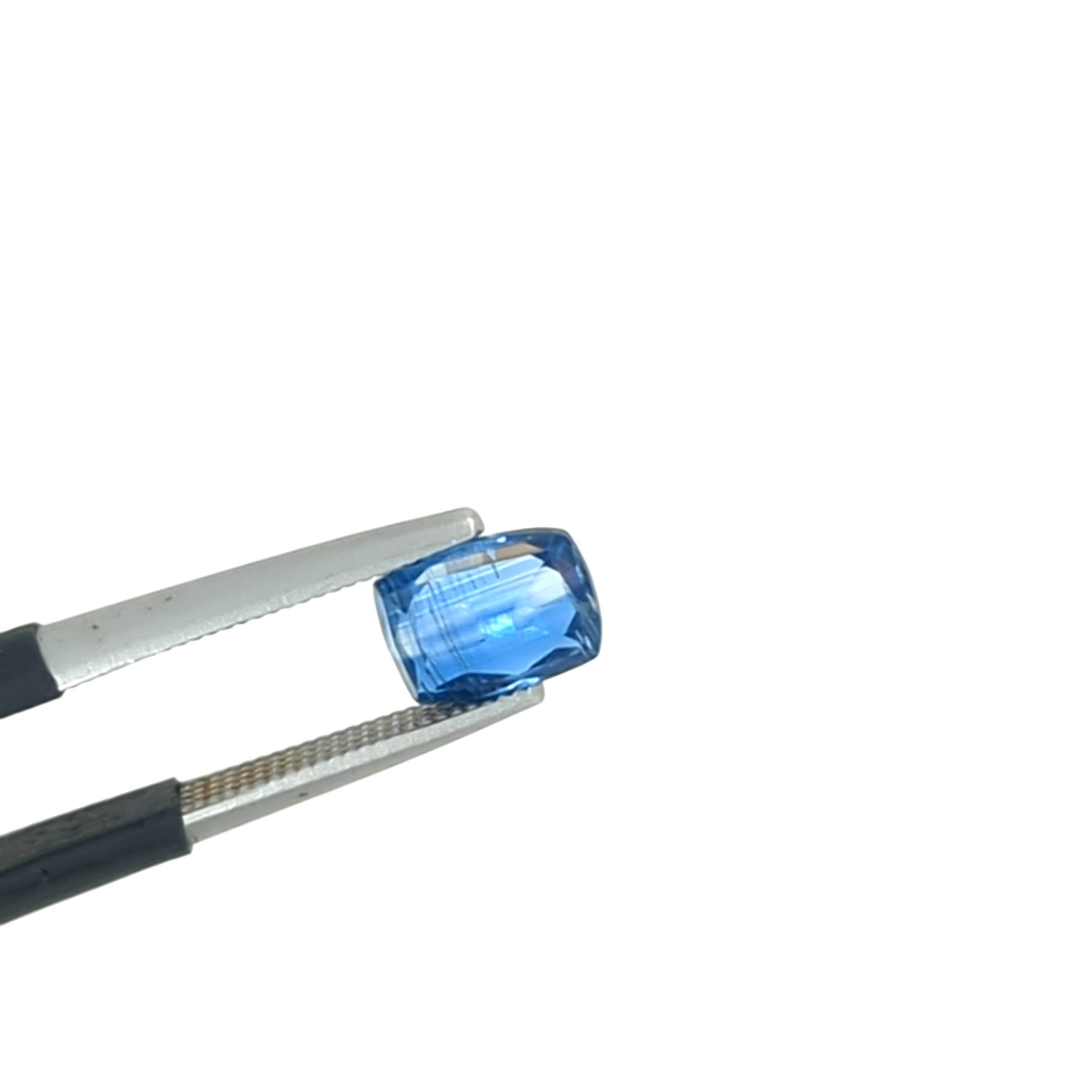 1.18ct Blue Kyanite Cushion Cut Loose Gemstone
