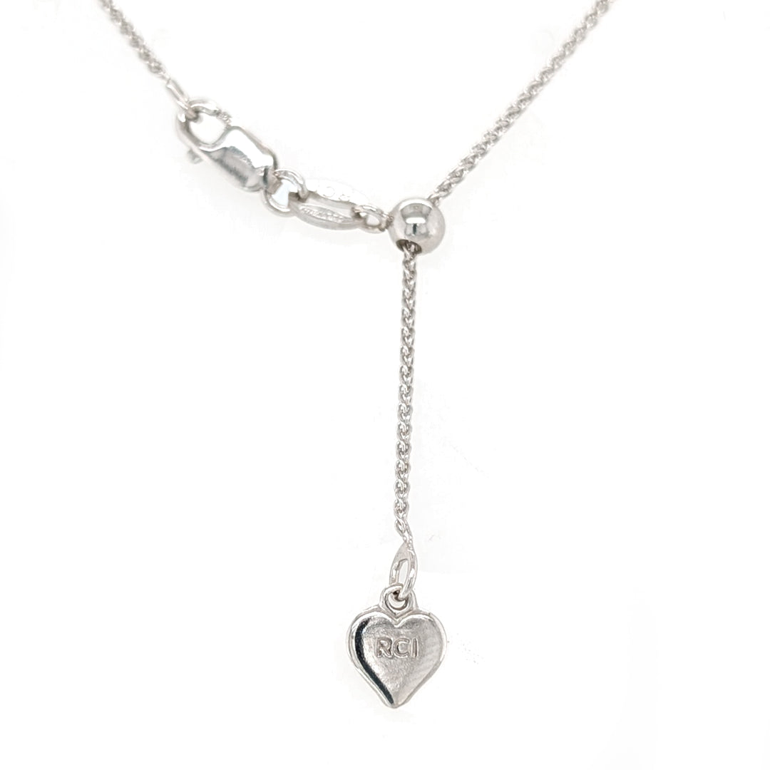 Dendritic Agate Sterling Silver Pendent with 22" Adjustable Chain