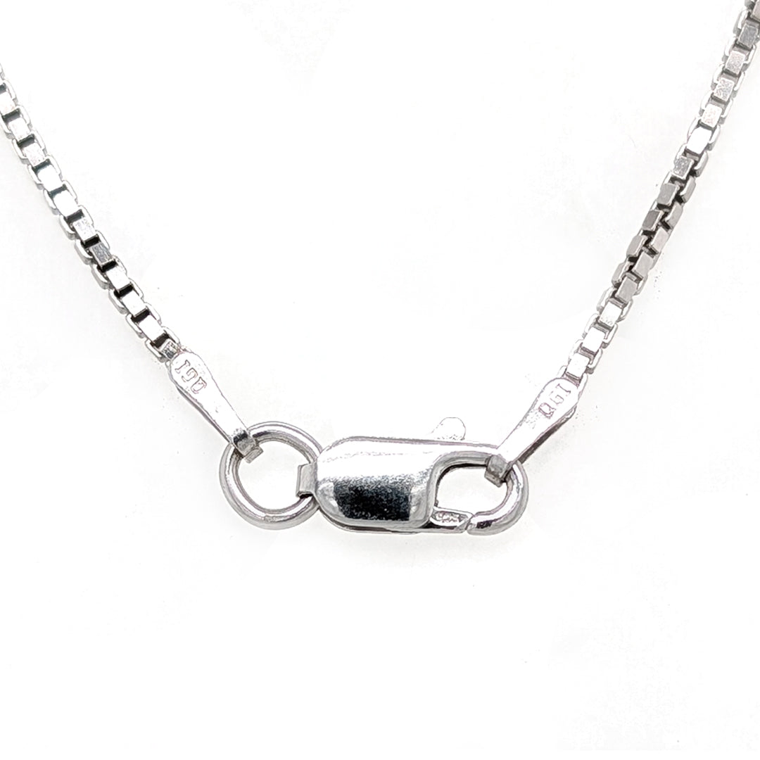 Apache Gold Sterling Silver Pendant on 18" Sterling Silver Box Chain