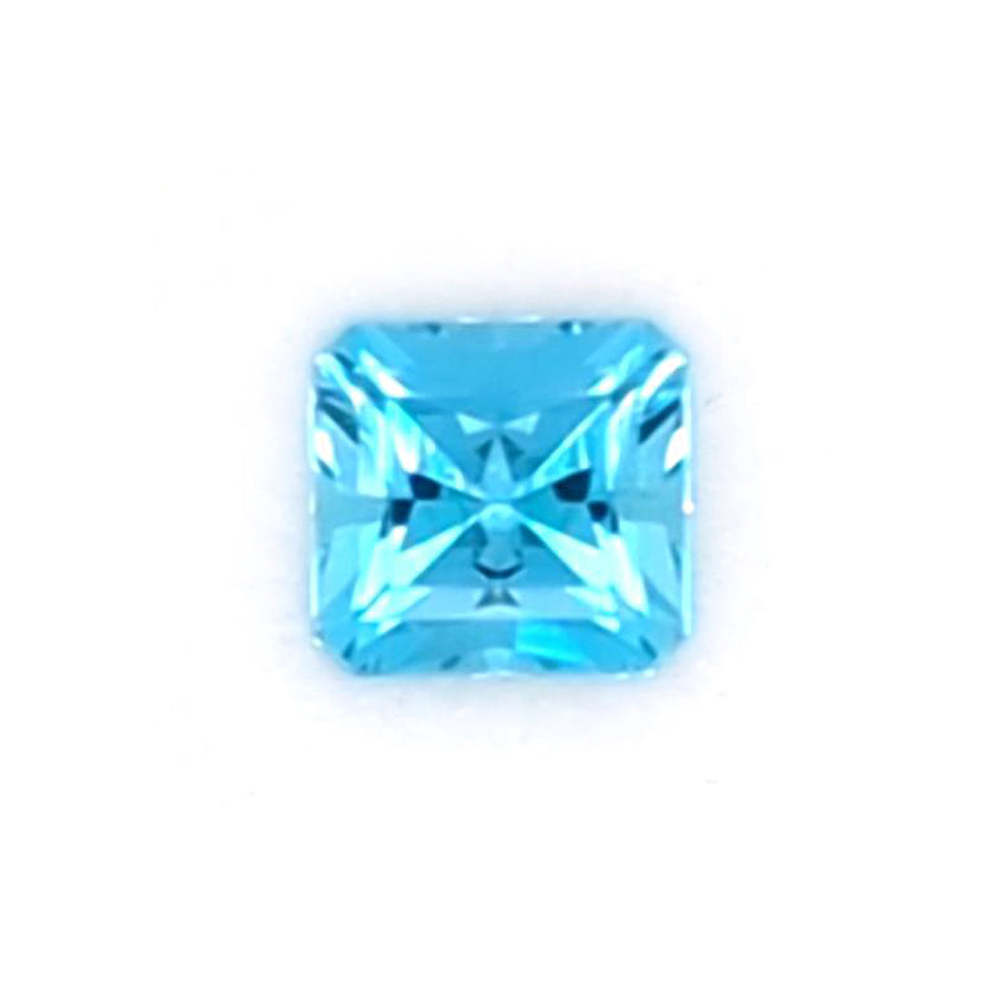 1.01ct Mozambique Aquamarine Loose Gemstone Cut Corner Square Brilliant