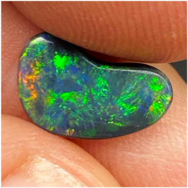Black Fancy Australian Opal - 1.29ct - 12.5mm x 7.6mm