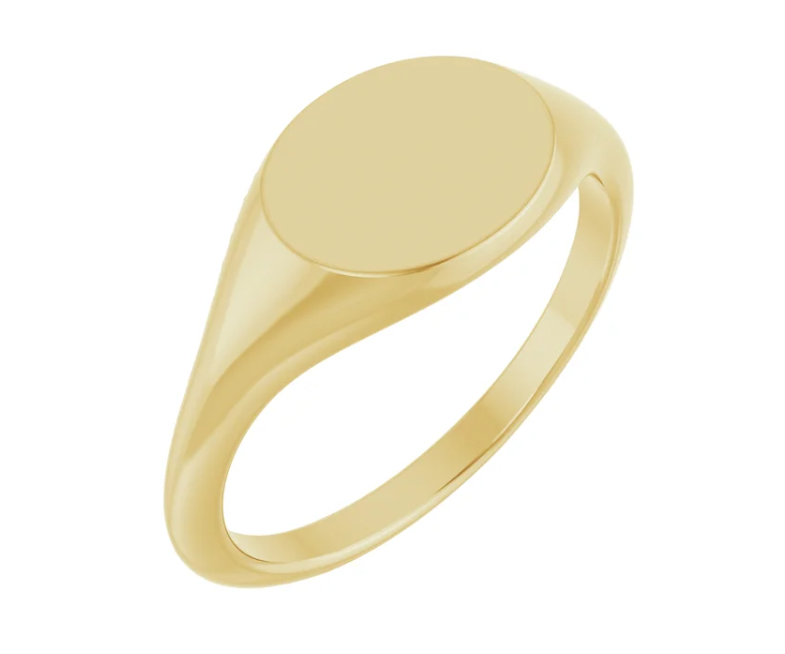 10kt Yellow Gold Oval Signet Ring