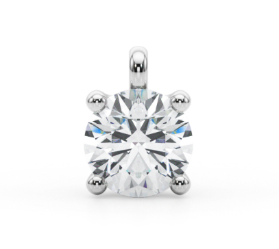 Four Prong Solitaire Diamond Pendant - Mount Customer's Stone