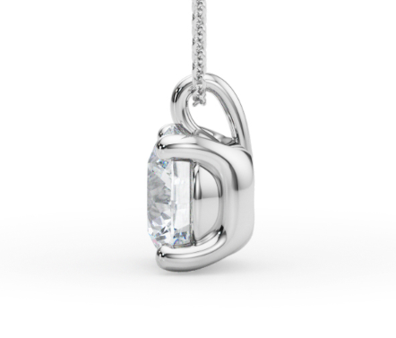 Four Prong Solitaire Diamond Pendant - Mount Customer's Stone