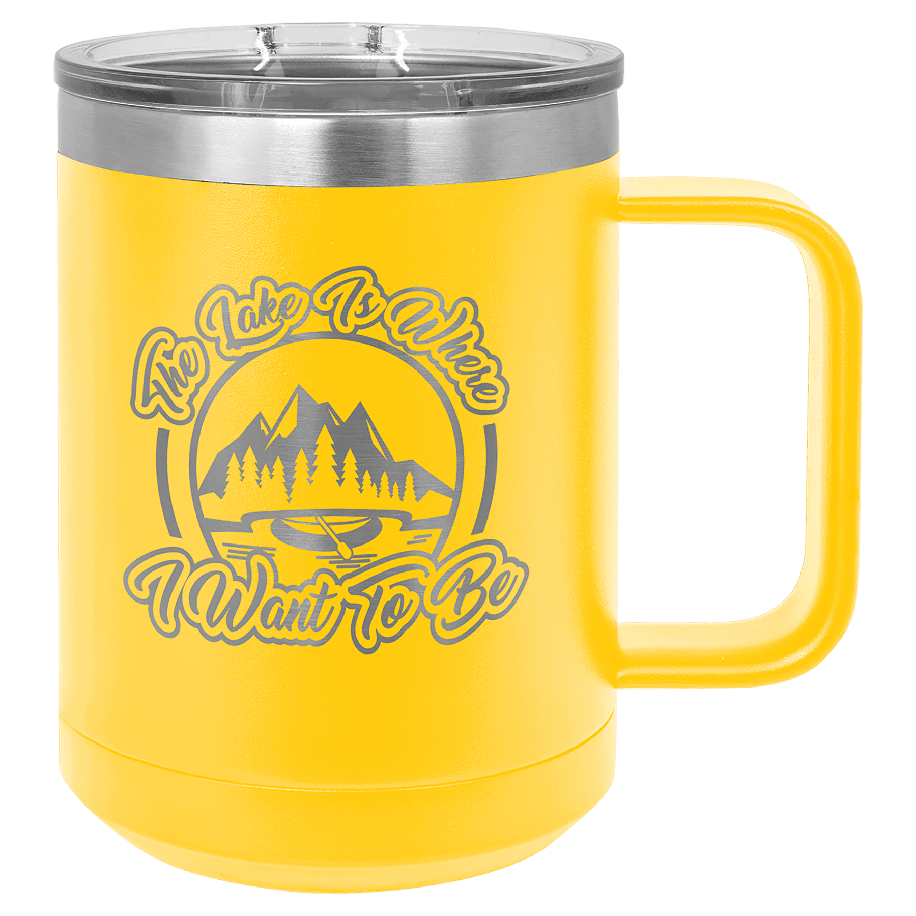 Custom Engraved Vacuum Insulated 15oz Travel Coffee Mug by Polar Camel - The Rutile Ltd