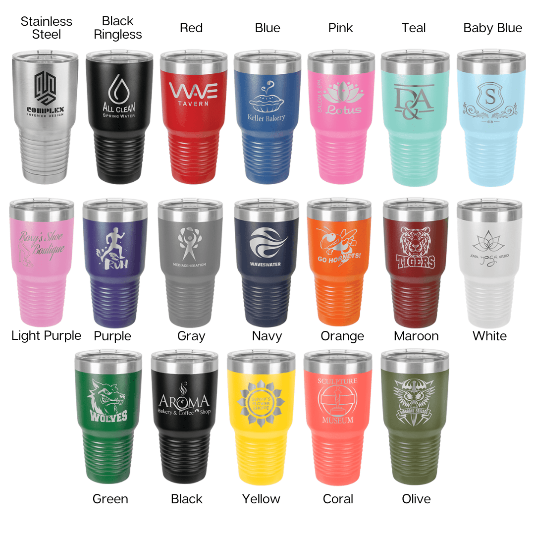 Custom Engraved Vacuum Insulated 30oz. Ringneck Tumbler by Polar Camel - The Rutile Ltd