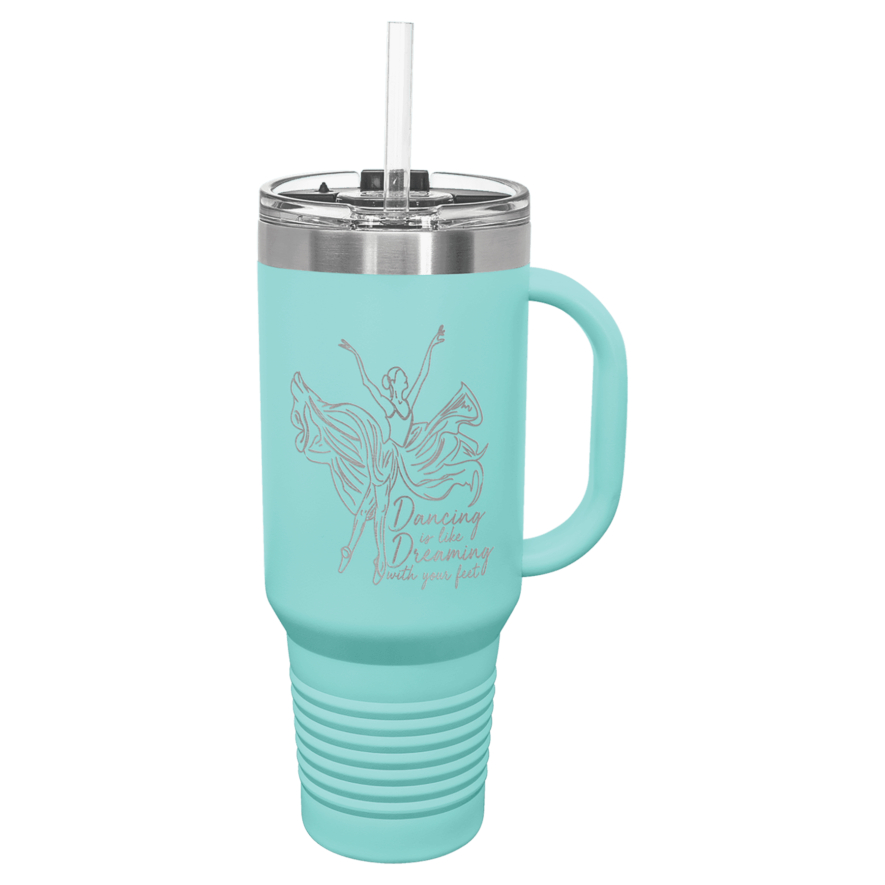 Custom Engraved Vacuum Insulated 40oz Travel Mug with Handle by Polar Camel - The Rutile Ltd