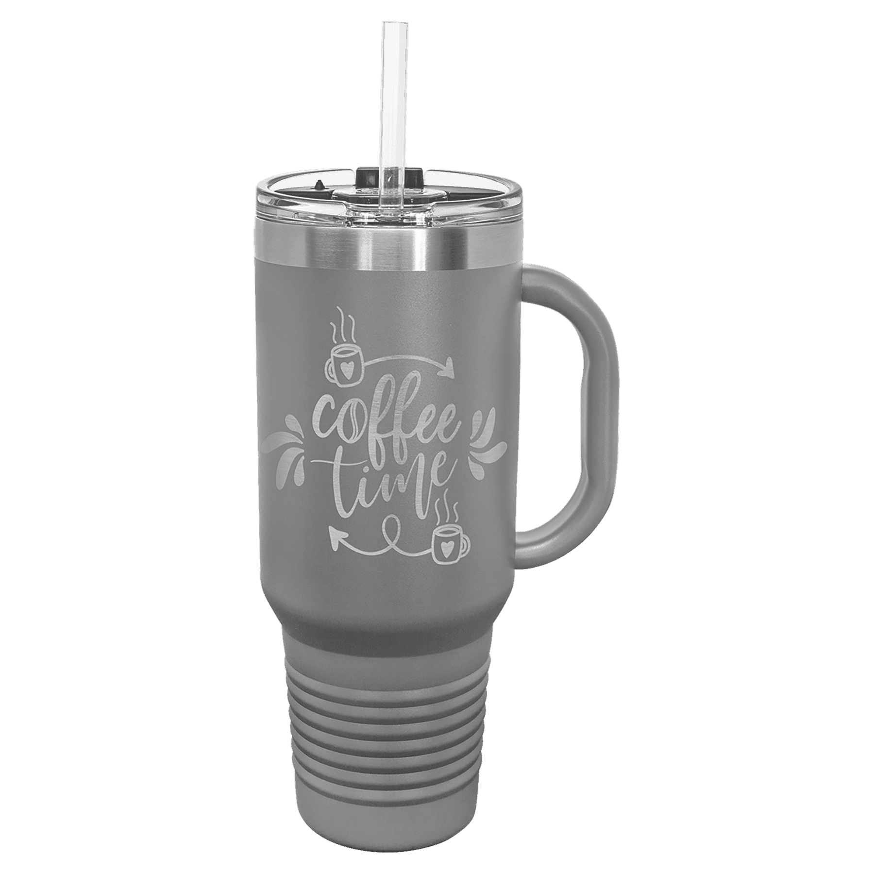 Custom Engraved Vacuum Insulated 40oz Travel Mug with Handle by Polar Camel - The Rutile Ltd