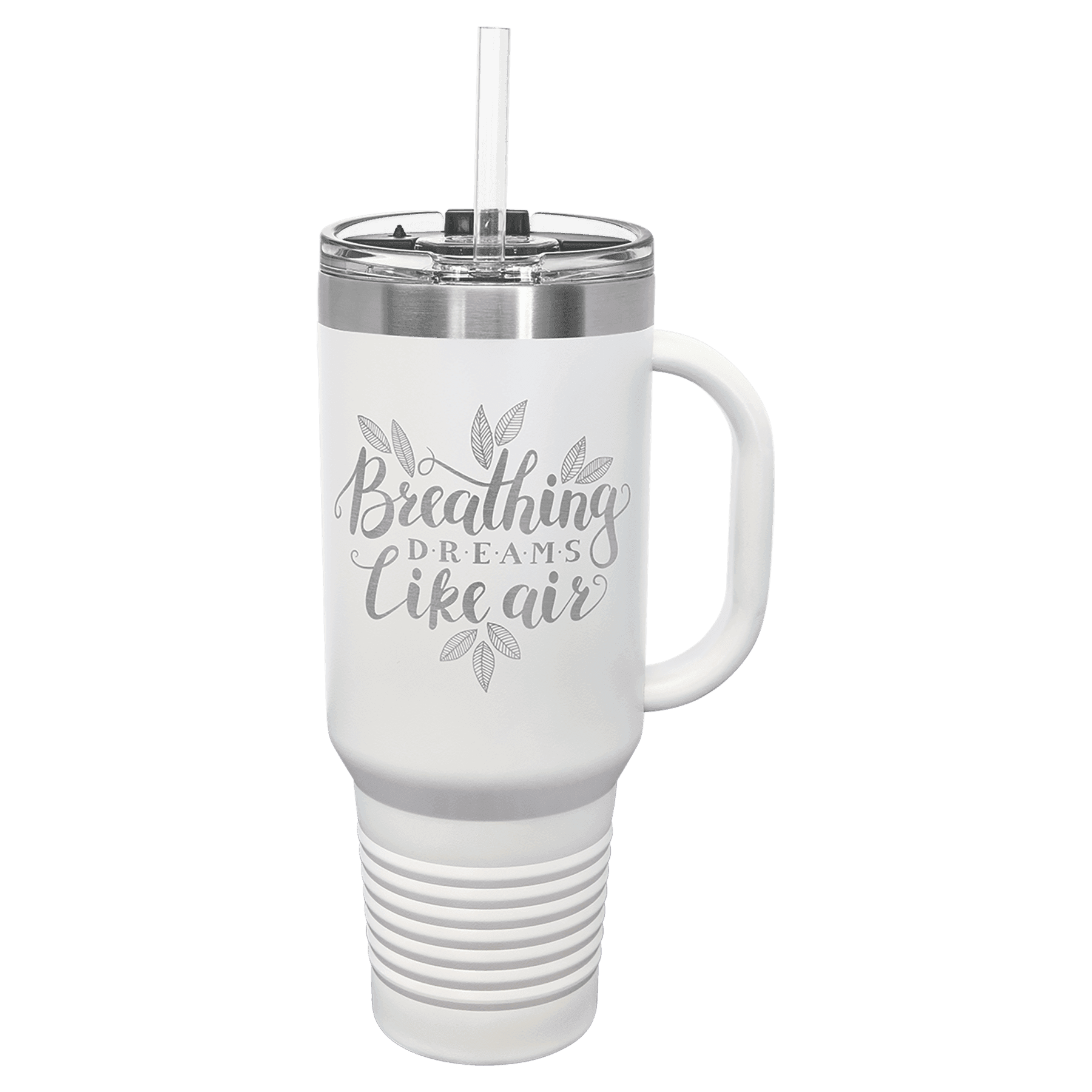 Custom Engraved Vacuum Insulated 40oz Travel Mug with Handle by Polar Camel - The Rutile Ltd