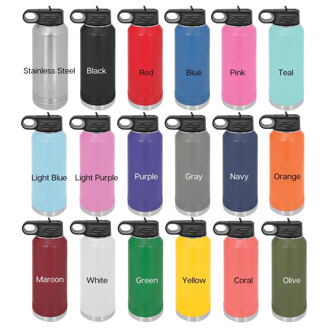 Custom Engraved Vacuum Insulated 40oz Water Bottle by Polar Camel - The Rutile Ltd