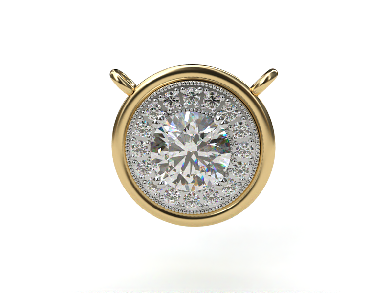 Custom - Reinvent Ring to Pendant using 14kt Yellow Gold Bezel with 20" Chain