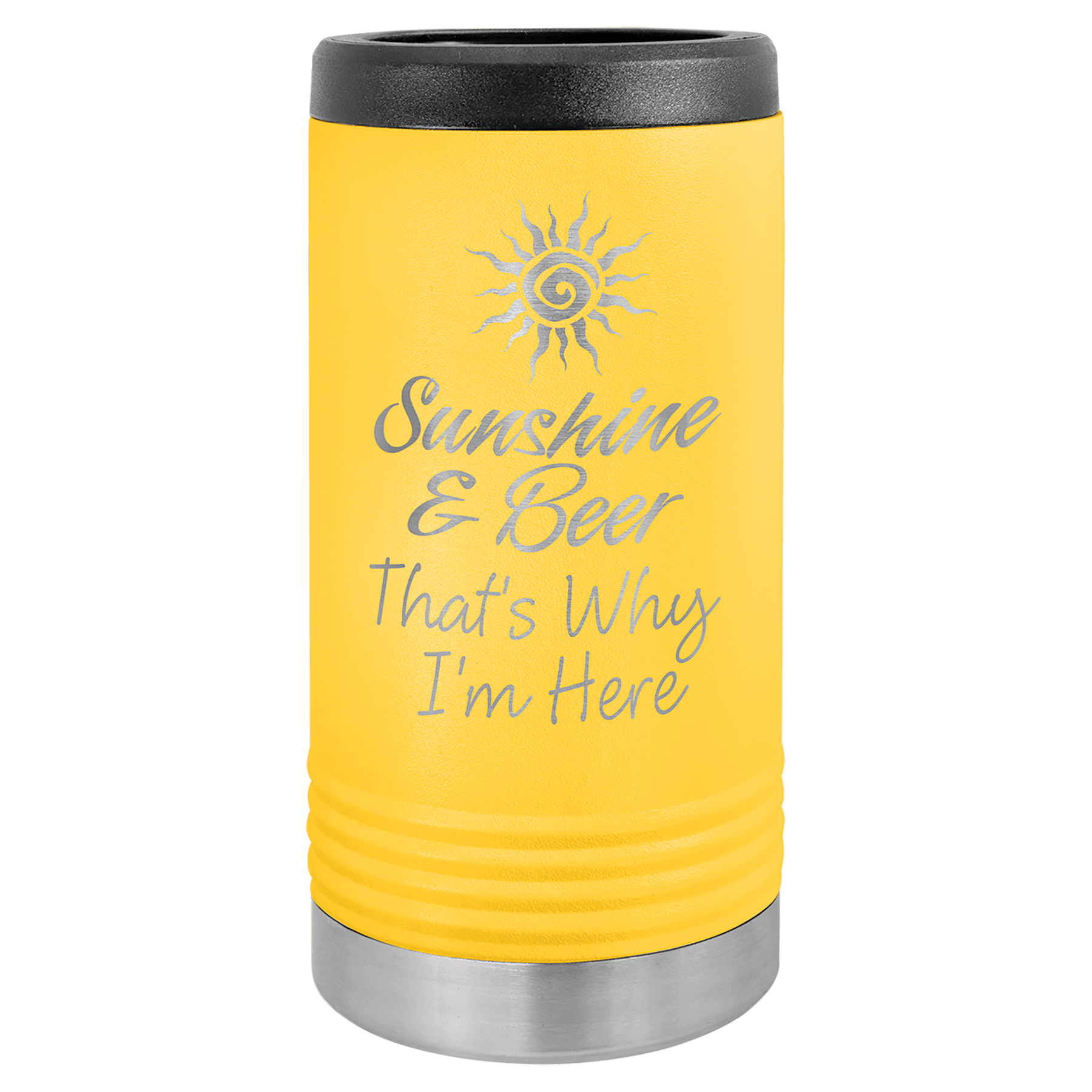 Slim Can Vacuum Insulated Beverage Holder with Custom Engraving by Polar Camel - The Rutile Ltd