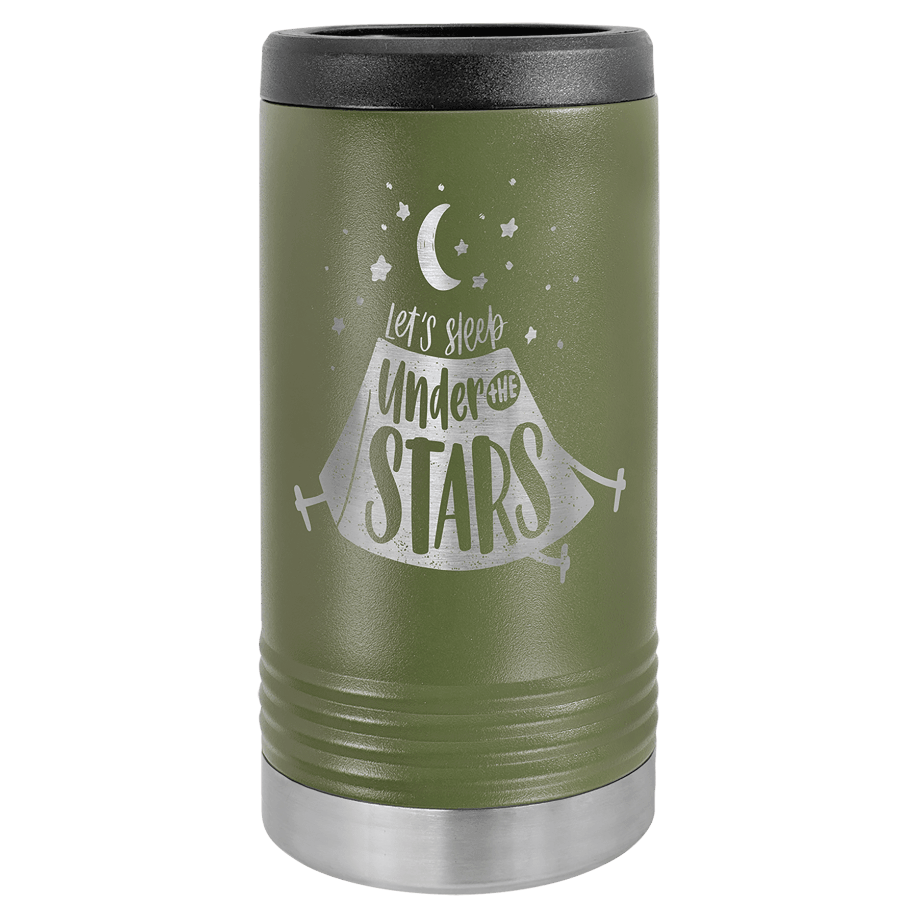 Slim Can Vacuum Insulated Beverage Holder with Custom Engraving by Polar Camel - The Rutile Ltd