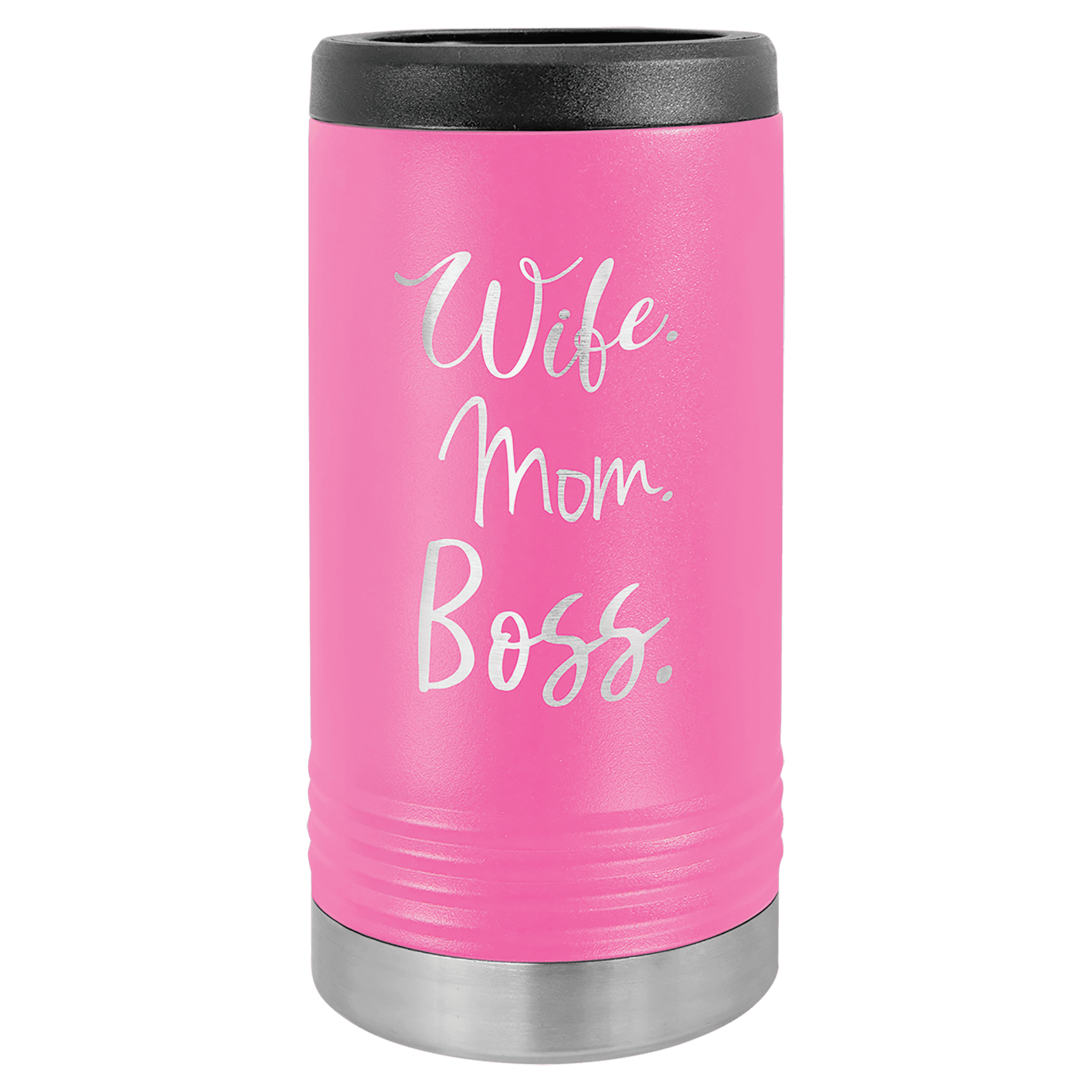 Slim Can Vacuum Insulated Beverage Holder with Custom Engraving by Polar Camel - The Rutile Ltd