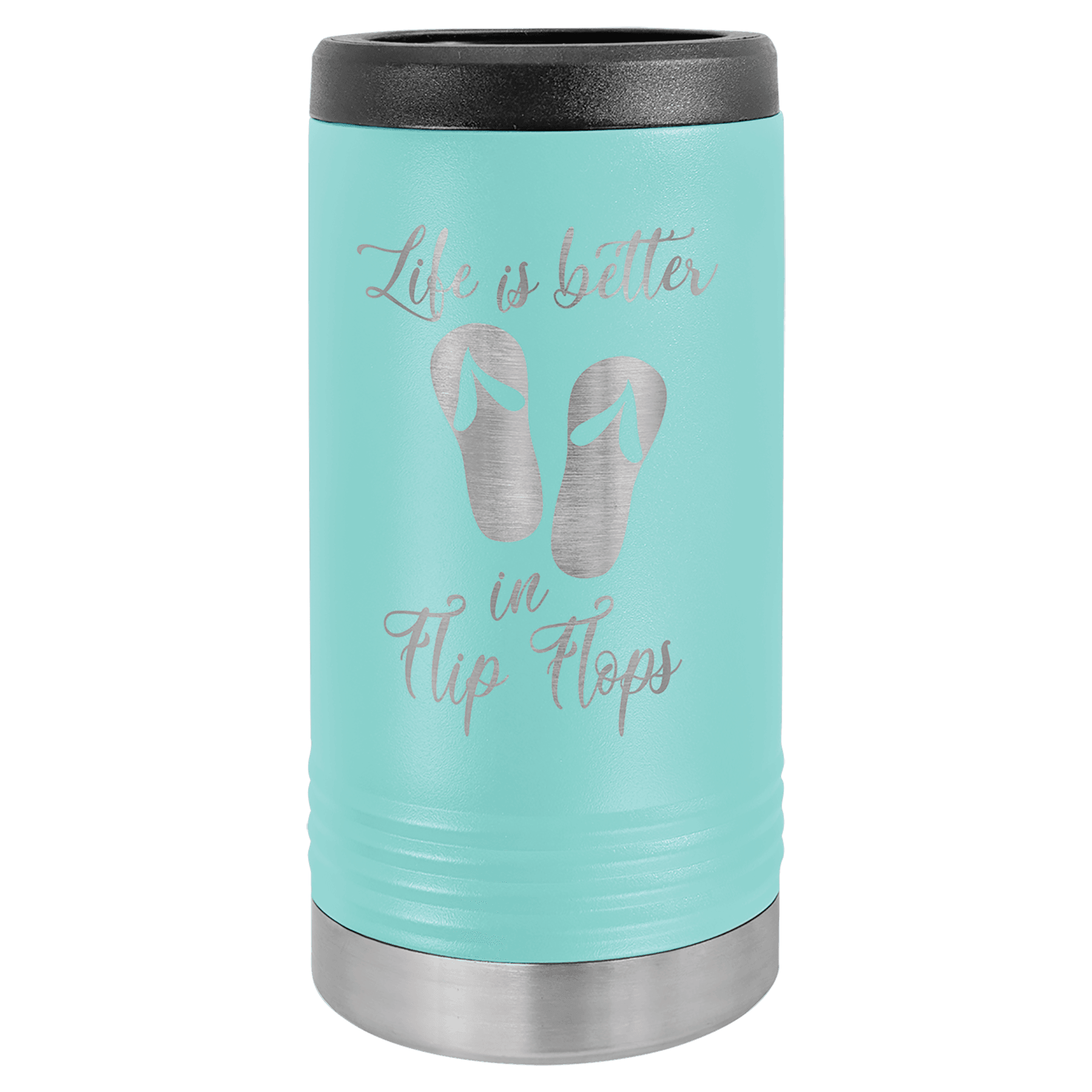 Slim Can Vacuum Insulated Beverage Holder with Custom Engraving by Polar Camel - The Rutile Ltd