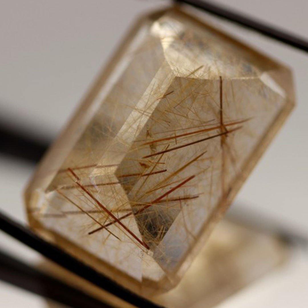 25.92cts Stunning Rutilated Quartz from Madagascar - The Rutile Ltd
