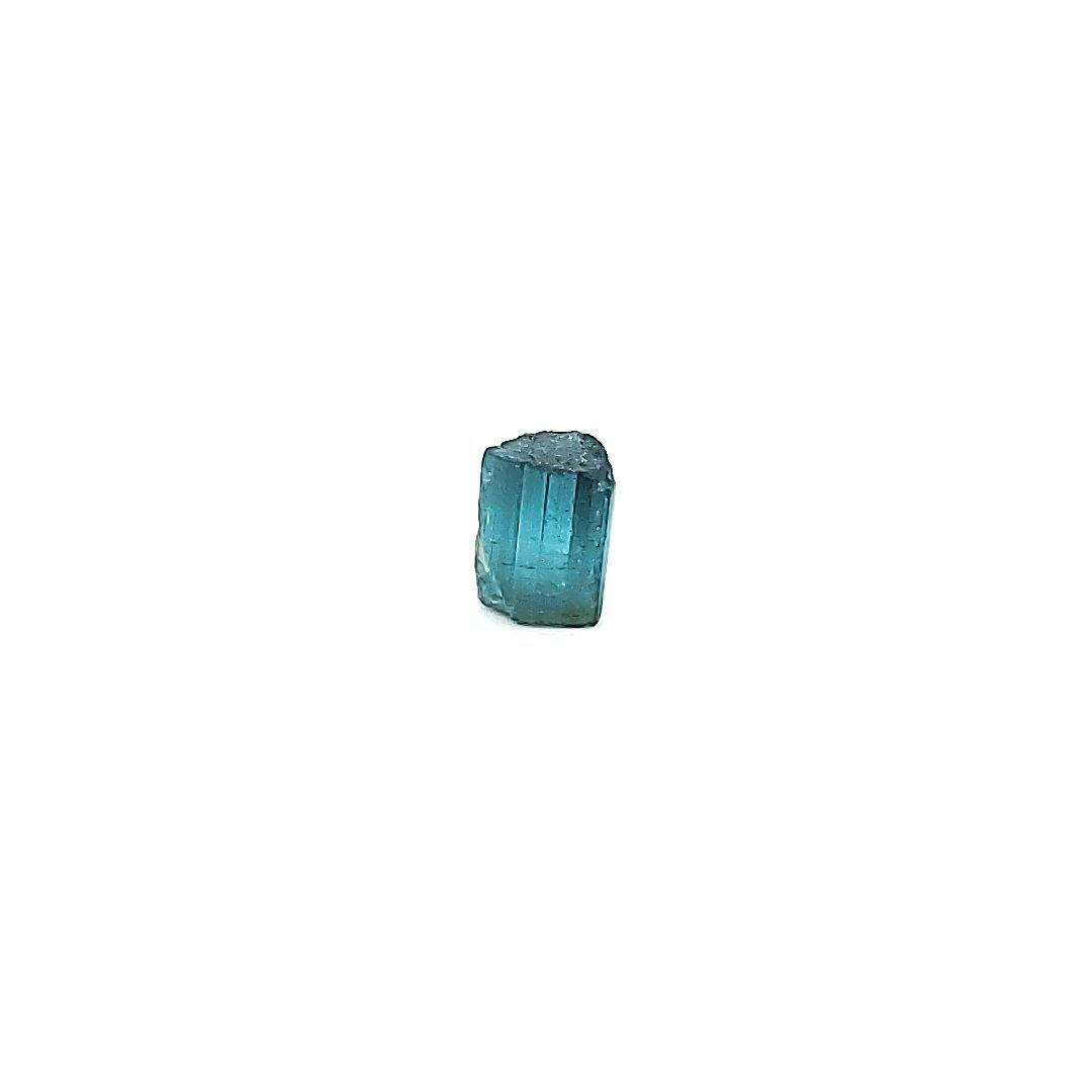 Raw Sky Blue Rough Specimen Indicolite Tourmaline Ring with Thick online Solid Copper Bezel and Double Wide Band - US size 12 1/2