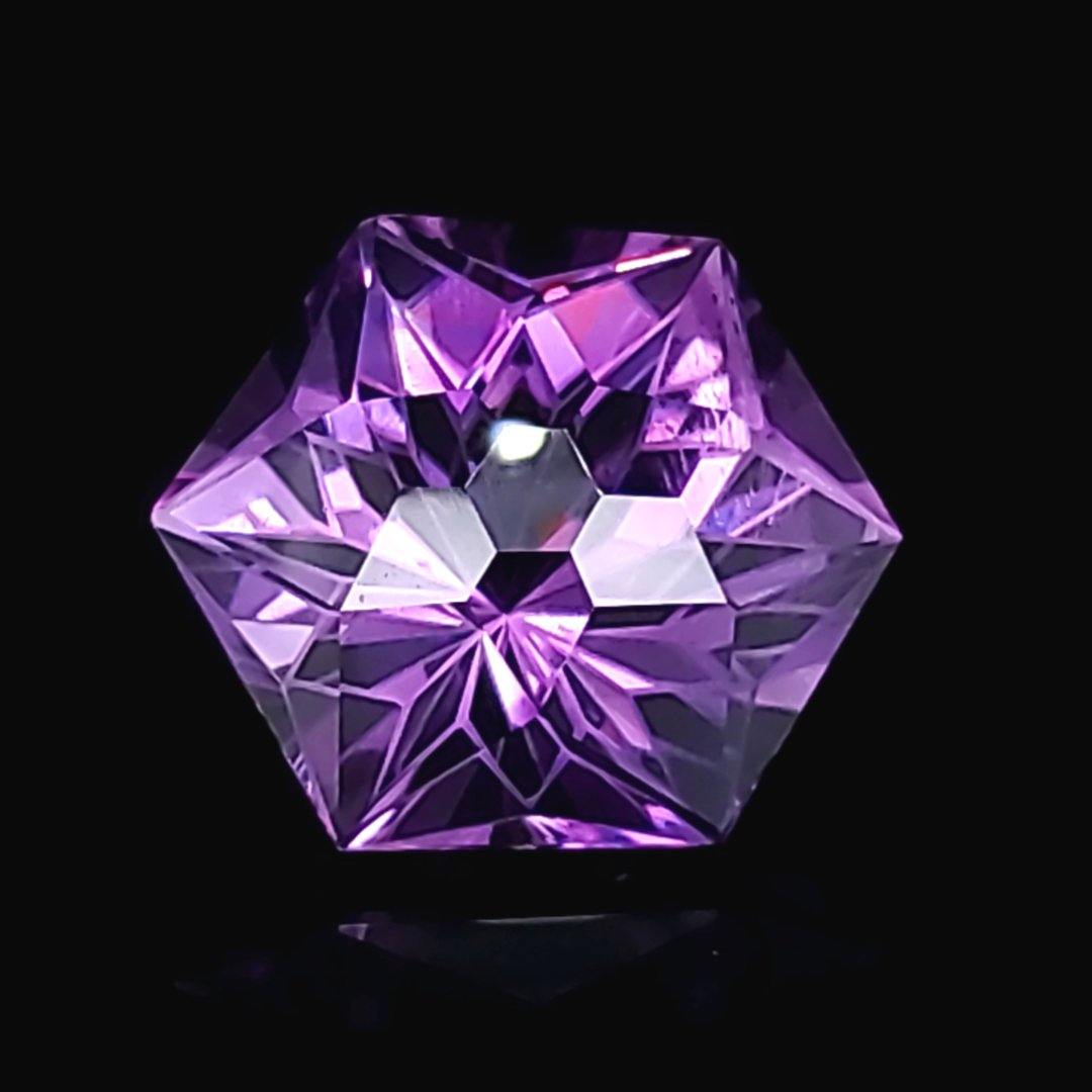 56.15ct Natural Amethyst Fantasy Cut Gemstone - No Treatment - The Rutile Ltd