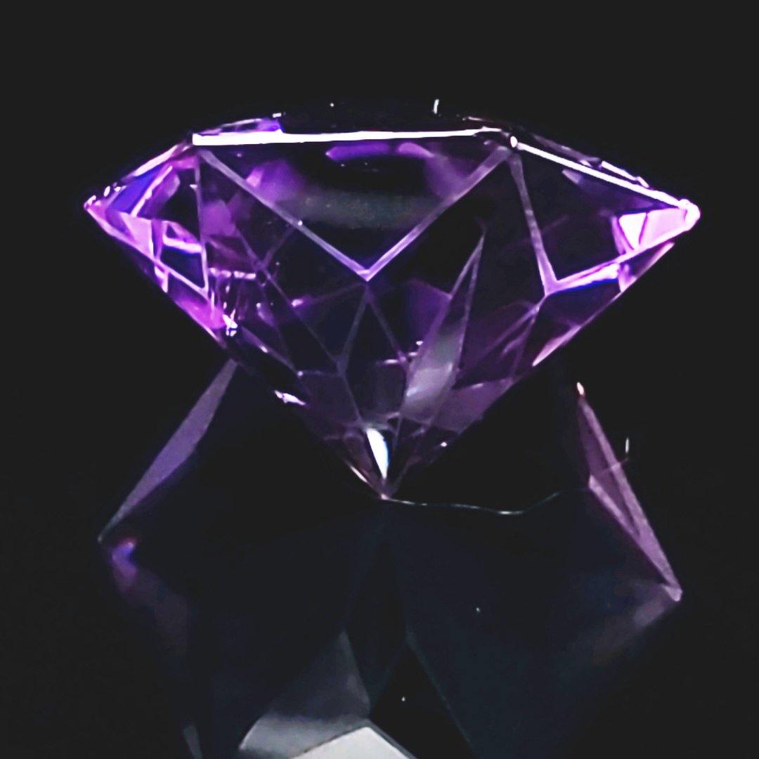 56.15ct Natural Amethyst Fantasy Cut Gemstone - No Treatment - The Rutile Ltd