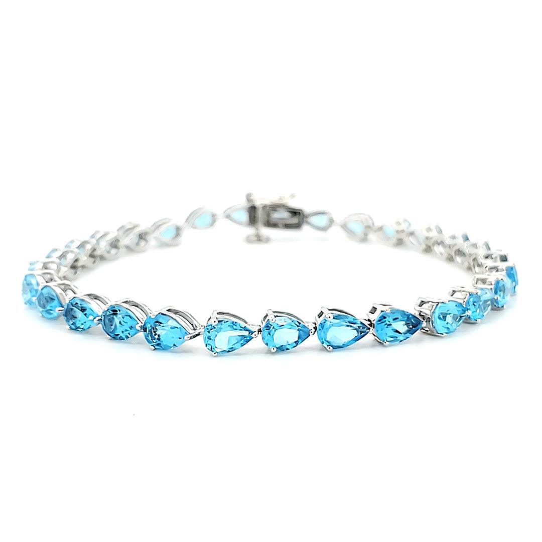 Signature Gemstone Tennis Bracelet in Sterling Silver - The Rutile Ltd