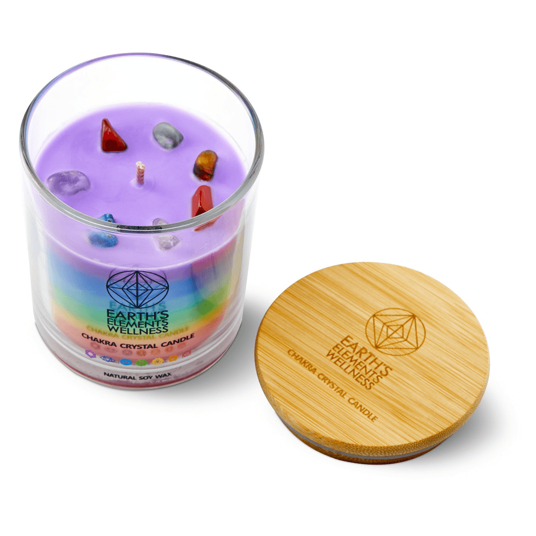 Chakra Crystal Soy Candle - The Rutile Ltd