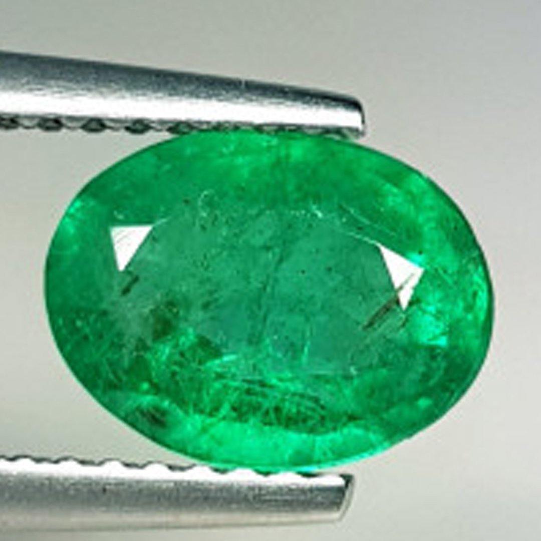 Emerald and Diamond Ring in 14K Yellow Gold - The Rutile Ltd