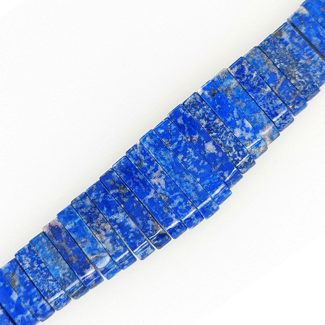 Estate Lapis Lazuli Collar Necklace with 14kt Yellow Gold Beads and Chain - The Rutile Ltd