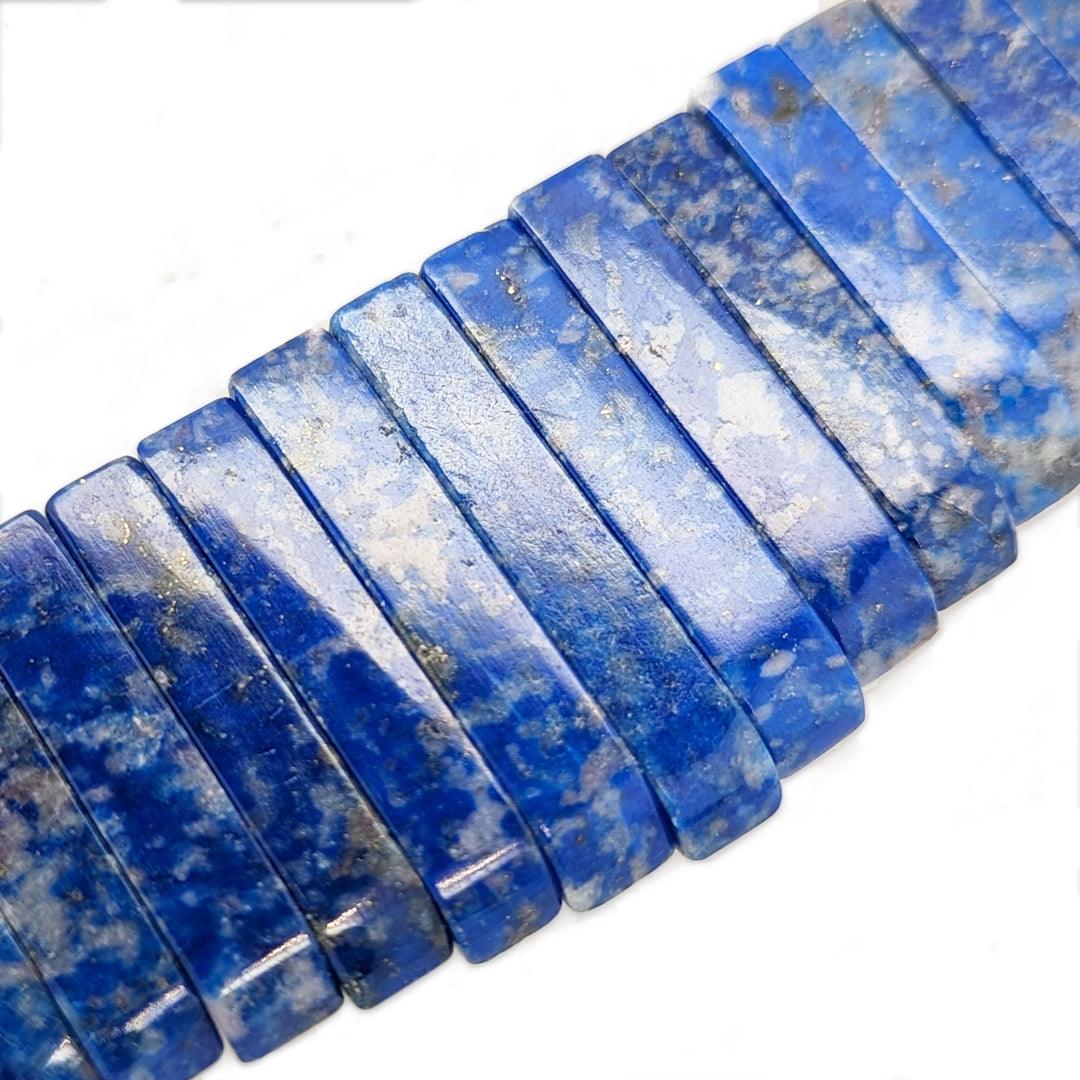 Estate Lapis Lazuli Collar Necklace with 14kt Yellow Gold Beads and Chain - The Rutile Ltd