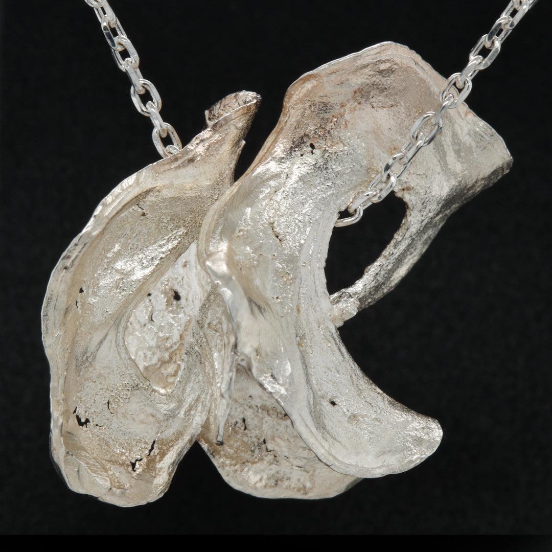 Handmade Sterling Silver Apple Peel Necklace by Mary Van der Aa - The Rutile Ltd