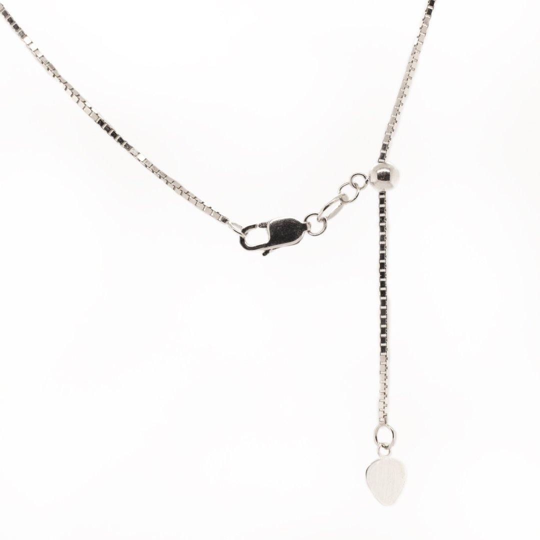 Iolite and Diamond Pendant in 14k white gold - The Rutile Ltd