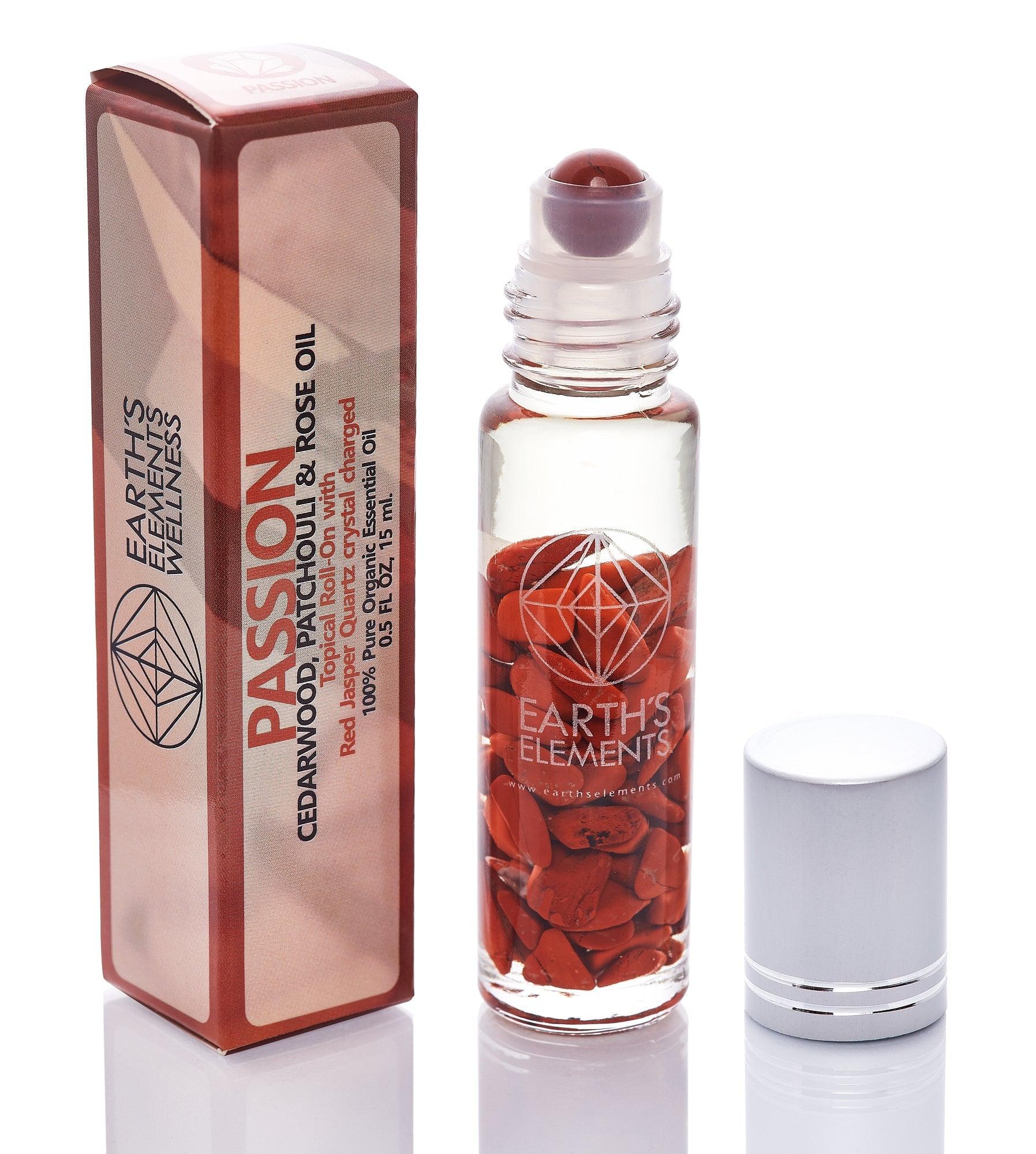 Passion - Aromatherapy & Crystal Organic Roll On - The Rutile Ltd