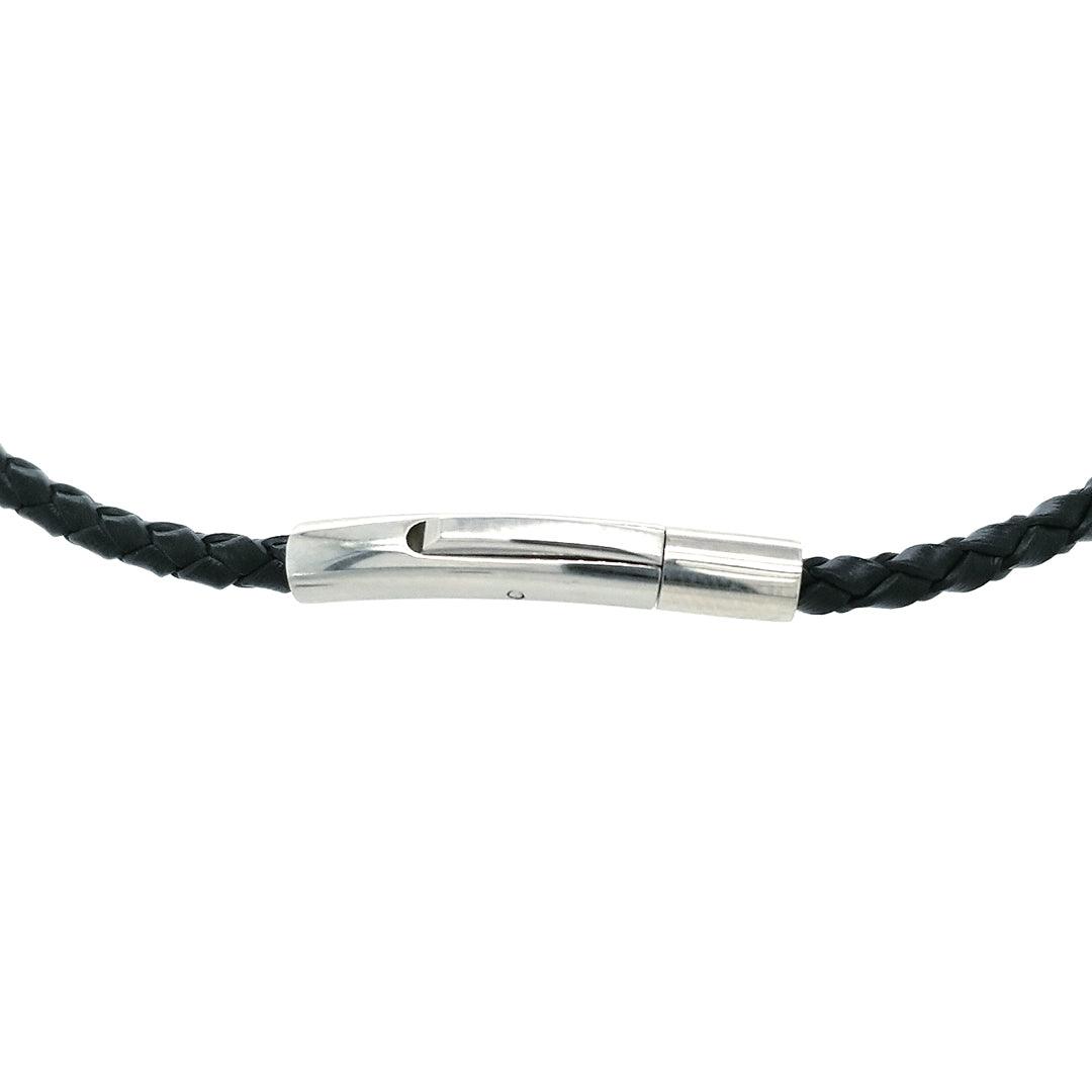 “The Emanate” - Epidote in Quartz Sterling Silver Pendant on an 18" Black Leather Cord - The Rutile Ltd