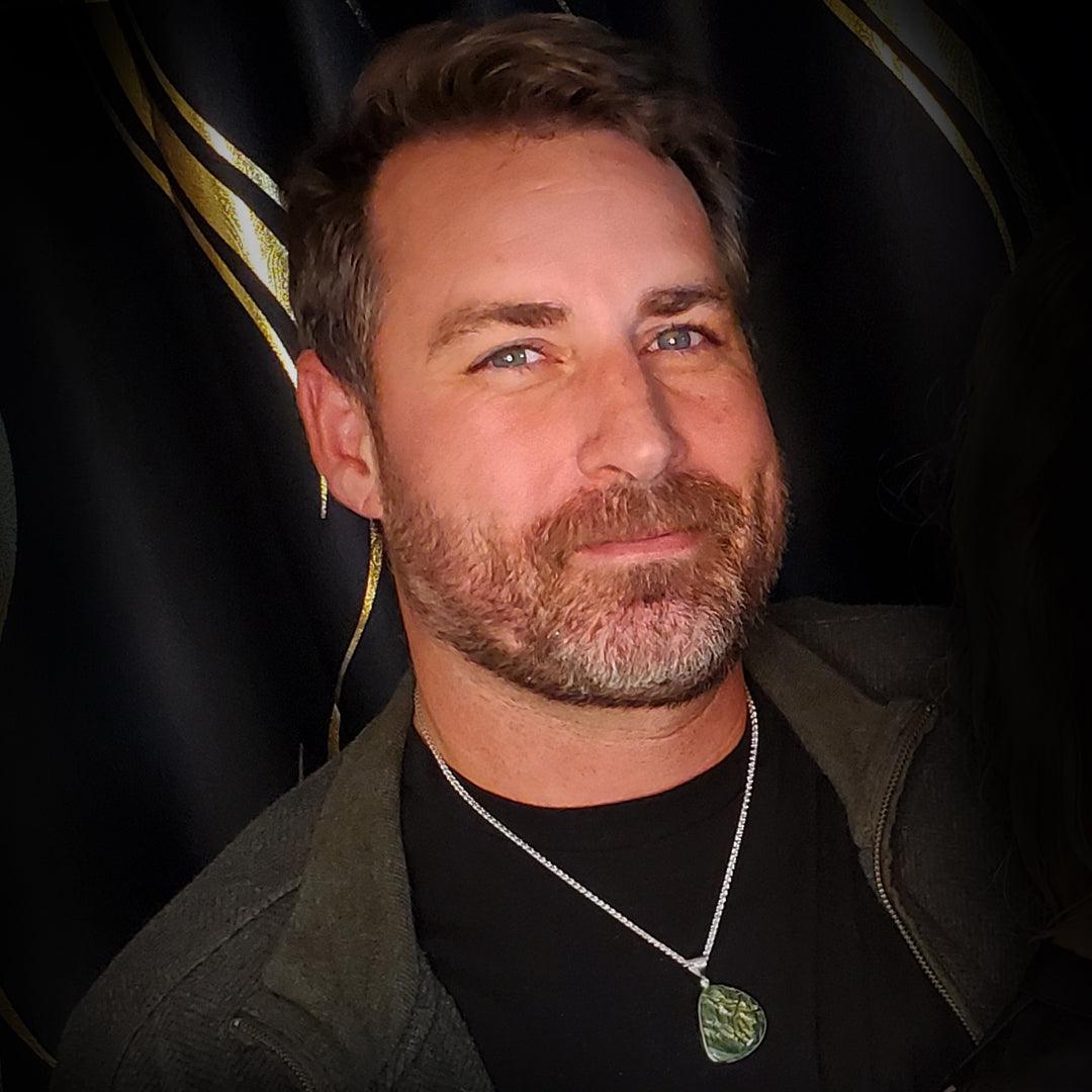 “The Lift” - Fuchsite (Green Muscovite) Sterling Silver Pendant - The Rutile Ltd