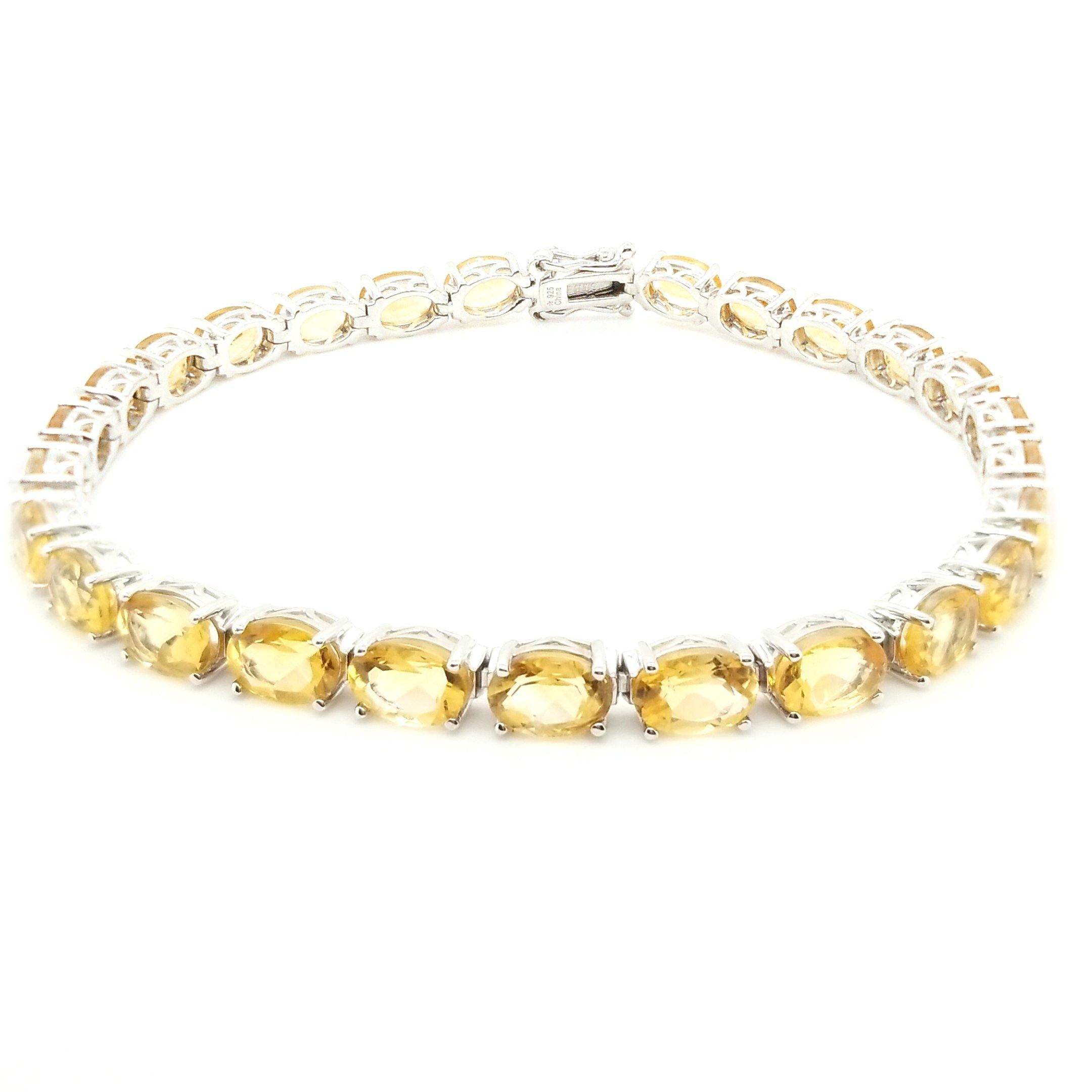 “The Reisling” Light Citrine Sterling Silver Bracelet - The Rutile Ltd