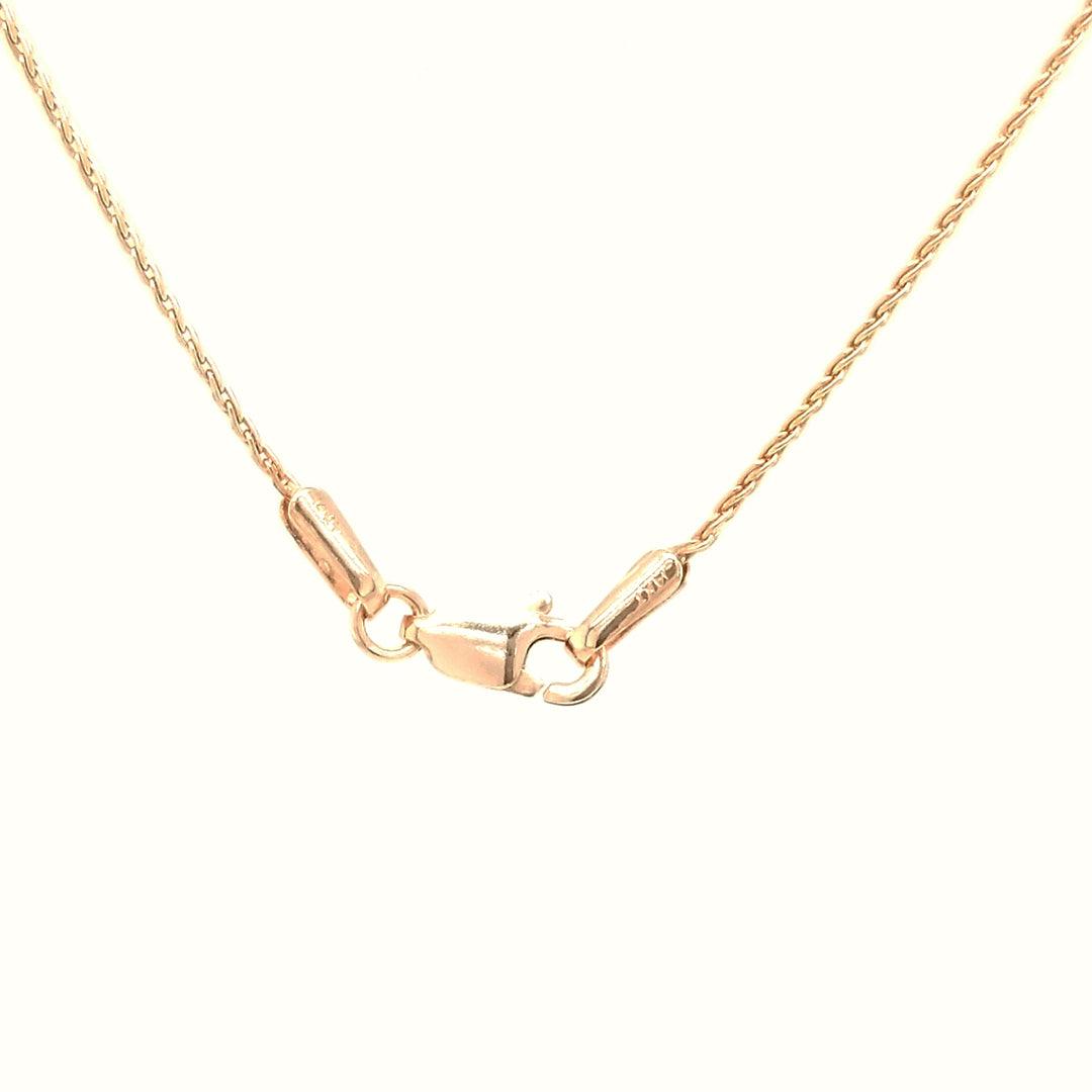 "The Villardin" - Purple Spinel and Black Diamond Pendant in 14kt Rose Gold - The Rutile Ltd