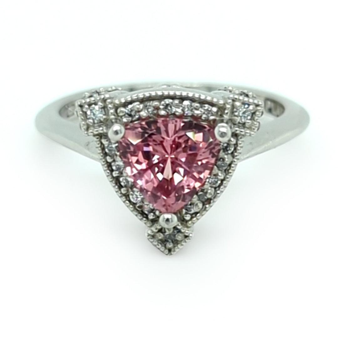 Vintage Inspired Mahenge Garnet and Diamond Platinum Ring - A Collector’s Dream - The Rutile Ltd