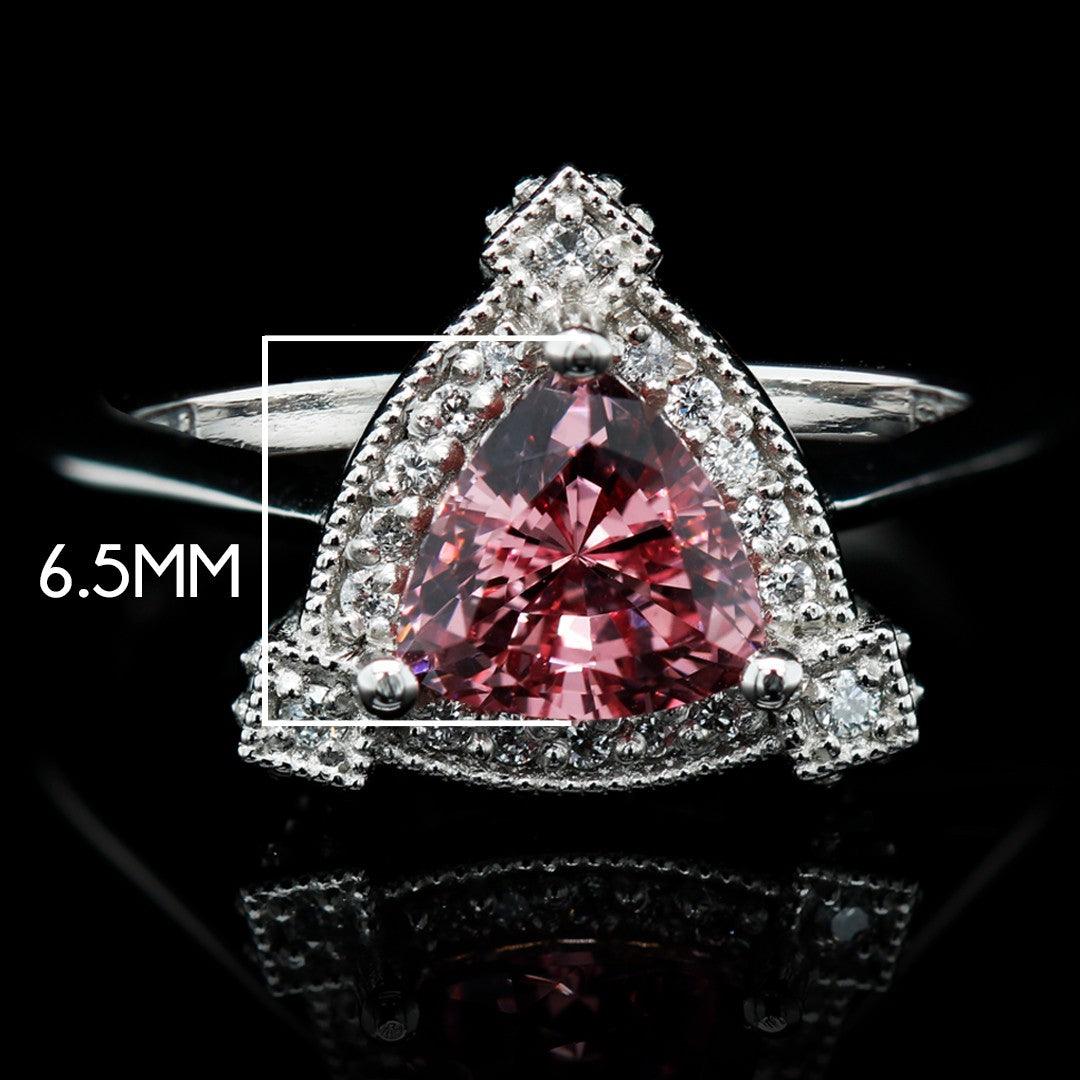 Vintage Inspired Mahenge Garnet and Diamond Platinum Ring - A Collector’s Dream - The Rutile Ltd