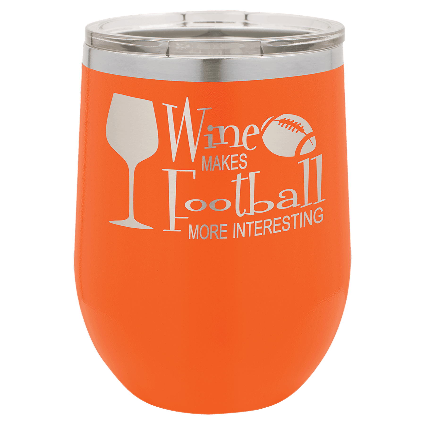 12oz Vacuum Insulated Stemless Wine Tumbler with Custom Engraving by Polar Camel - The Rutile Ltd