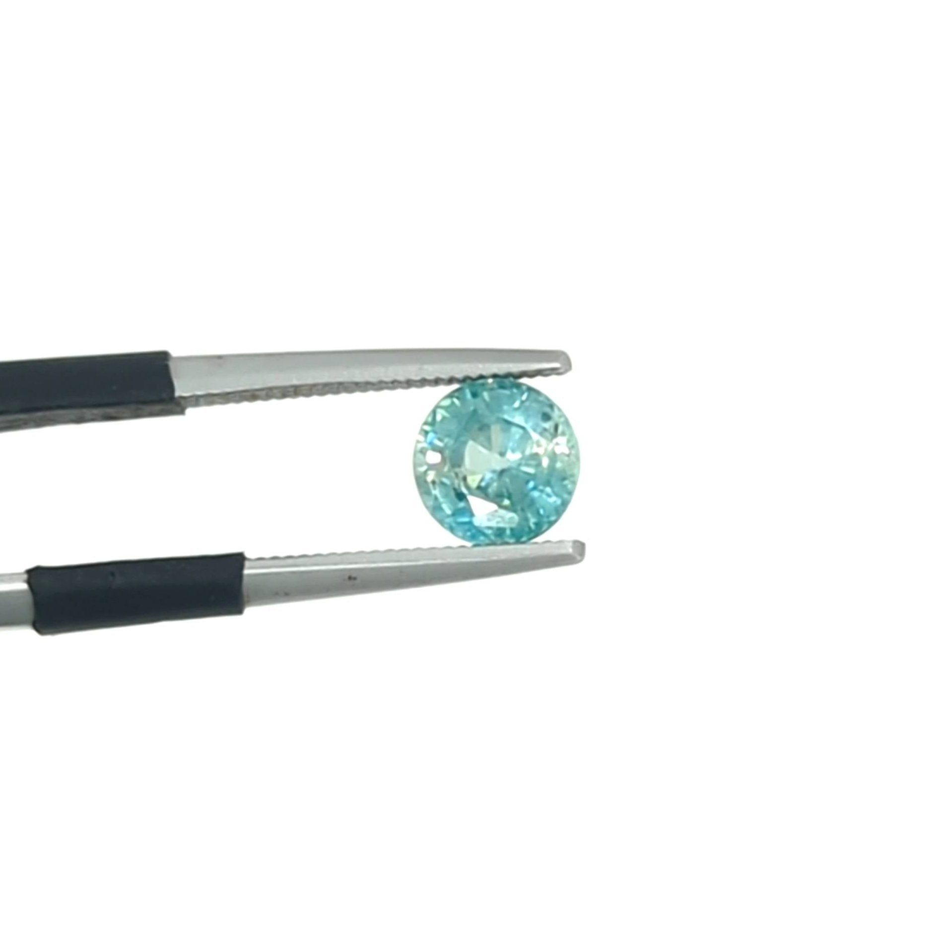 1.36ct Greenish Blue Zircon Round Gemstone