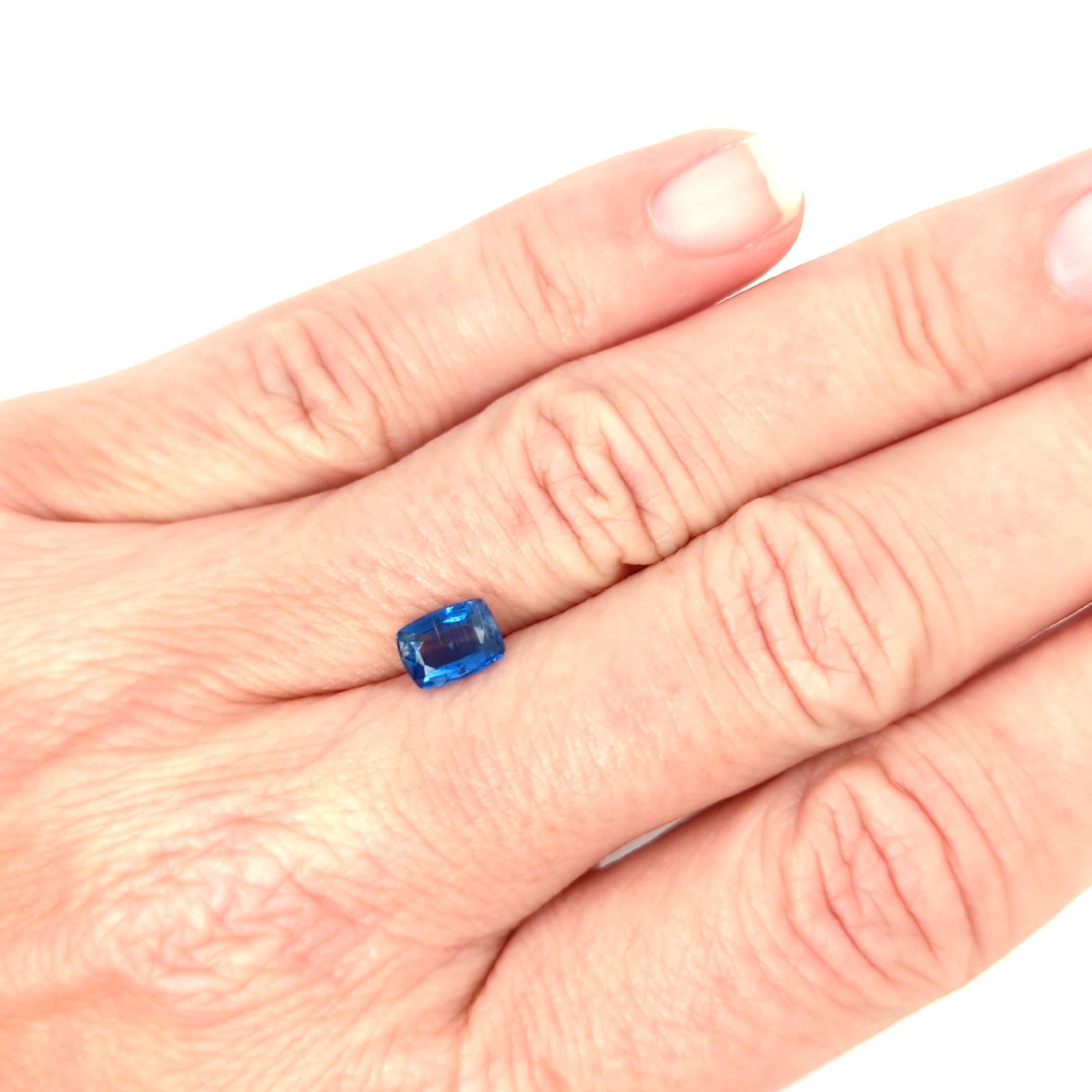 1.18ct Blue Kyanite Cushion Cut Loose Gemstone