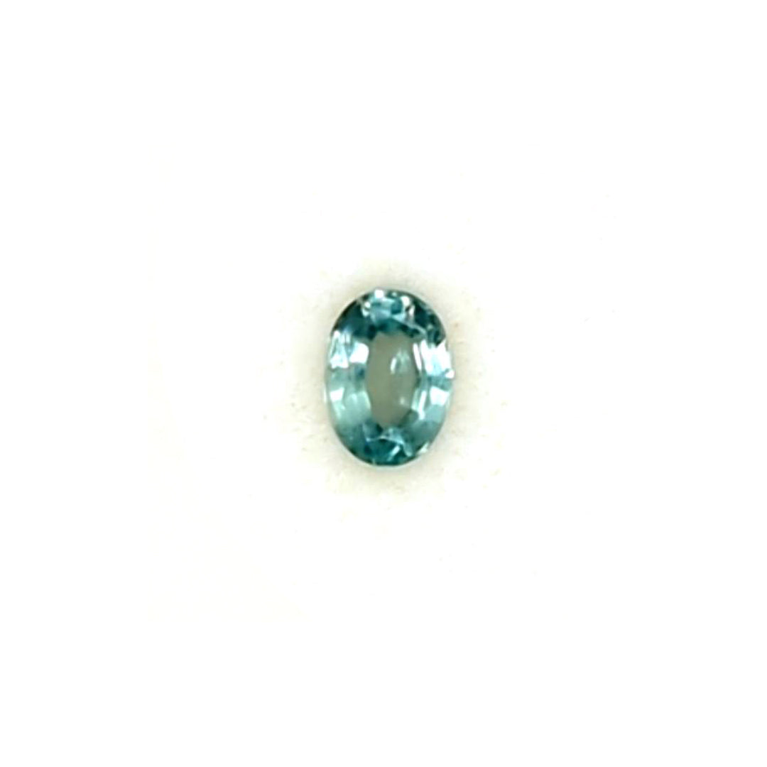 0.54ct Oval Slightly Grayish Light Blue Montana Sapphire Loose Gemstone