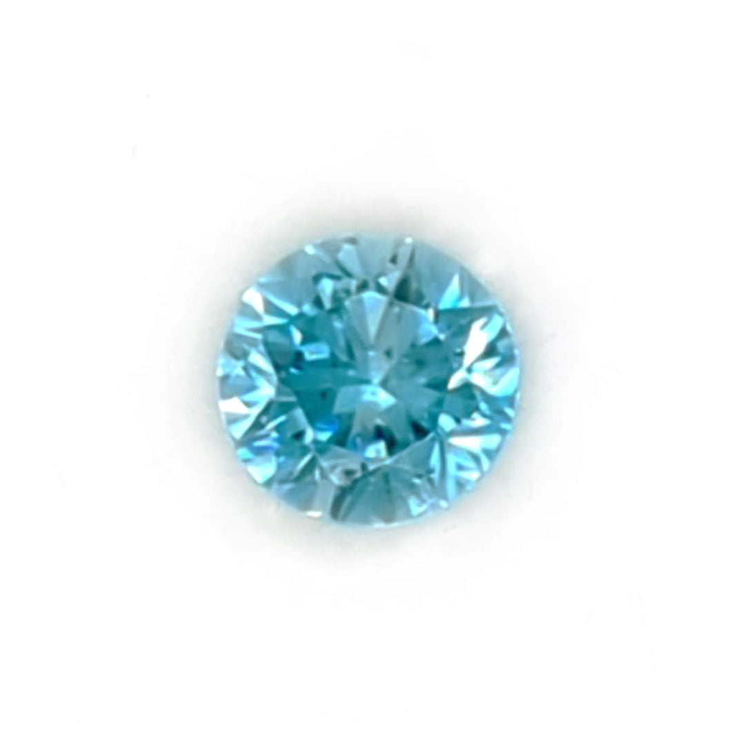 1.94ct Bright Blue Zircon Round Gemstone