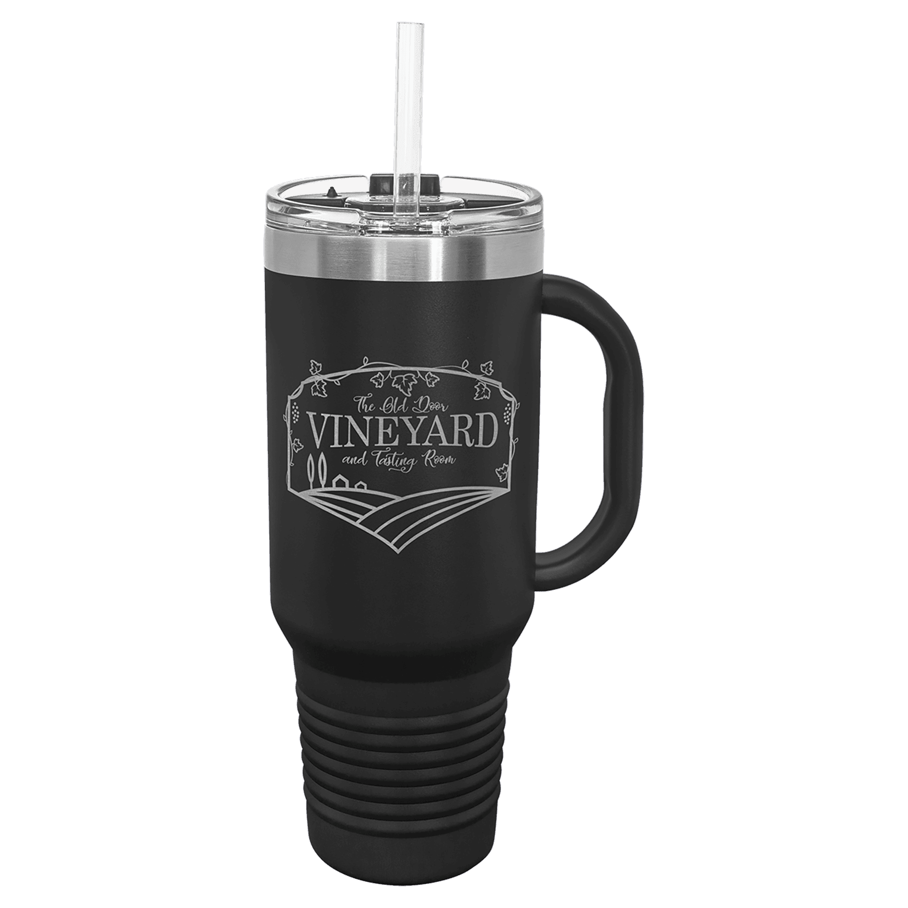 Custom Engraved Vacuum Insulated 40oz Travel Mug with Handle by Polar Camel - The Rutile Ltd