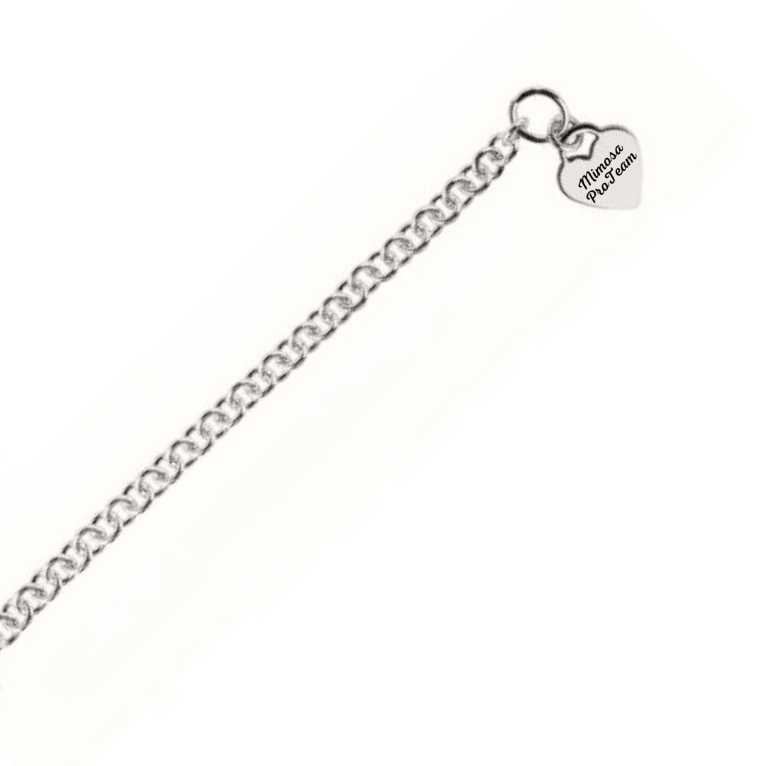 Medium Heart Polished Sterling Silver Toggle Chain Bracelet & Necklace - Engravable - The Rutile Ltd