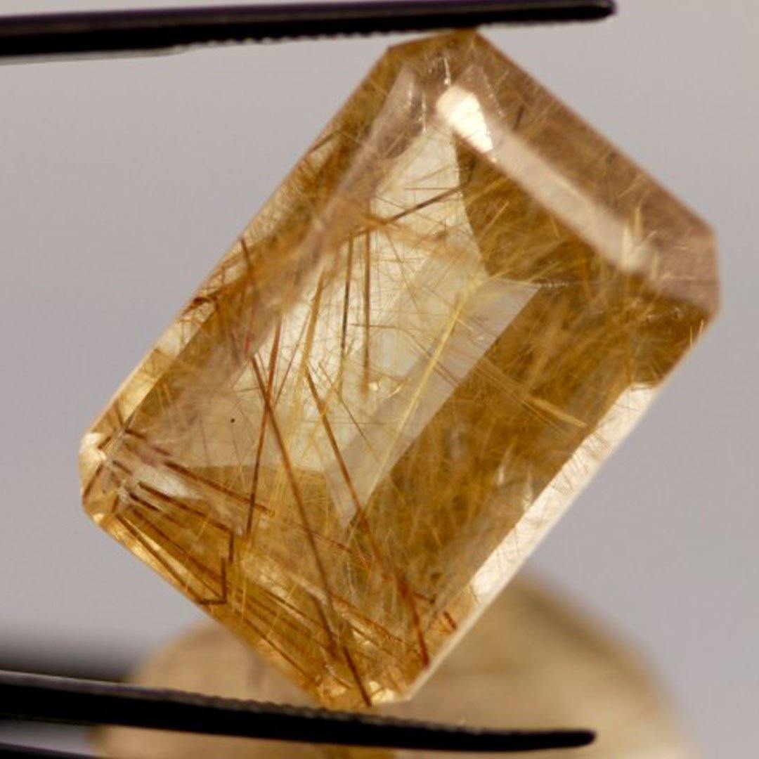 25.92cts Stunning Rutilated Quartz from Madagascar - The Rutile Ltd