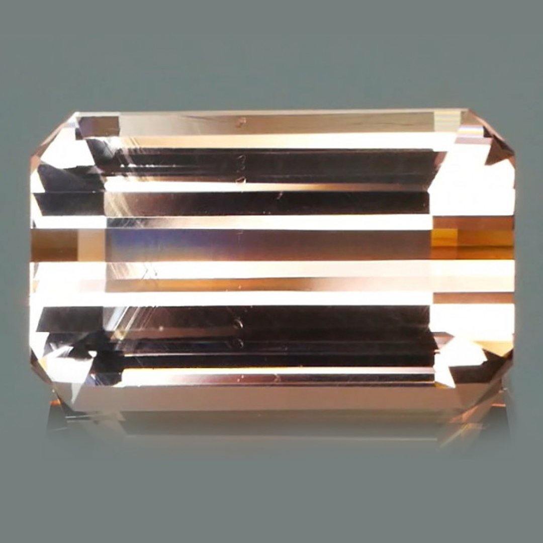 5.23ct Peach Bicolor Tourmaline - The Rutile Ltd