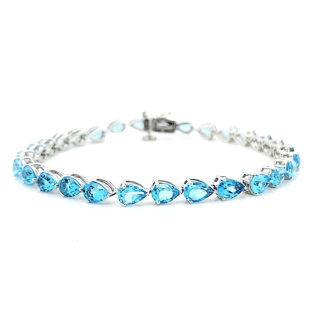 Signature Gemstone Tennis Bracelet in Sterling Silver - The Rutile Ltd