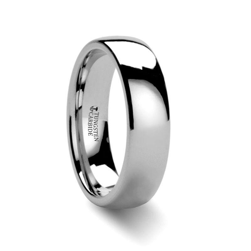 ARLINGTON - Domed White Tungsten Ring - 2mm - 8mm - The Rutile Ltd