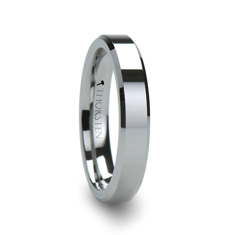 CORINTHIAN - Beveled Tungsten Carbide Ring - 4mm - 8mm - The Rutile Ltd